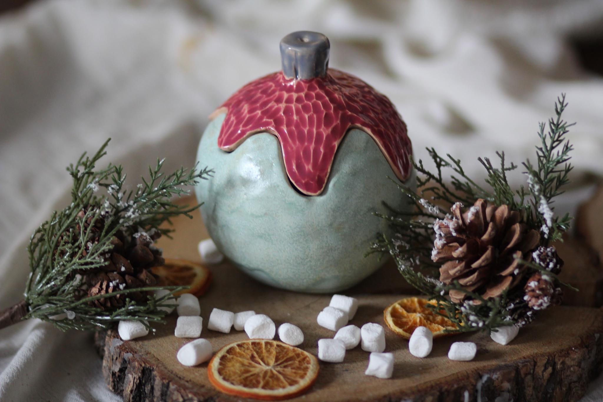 Шкатулка-ёлочный шар фото 2