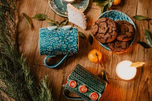 Чайная пара с узорами фото 1