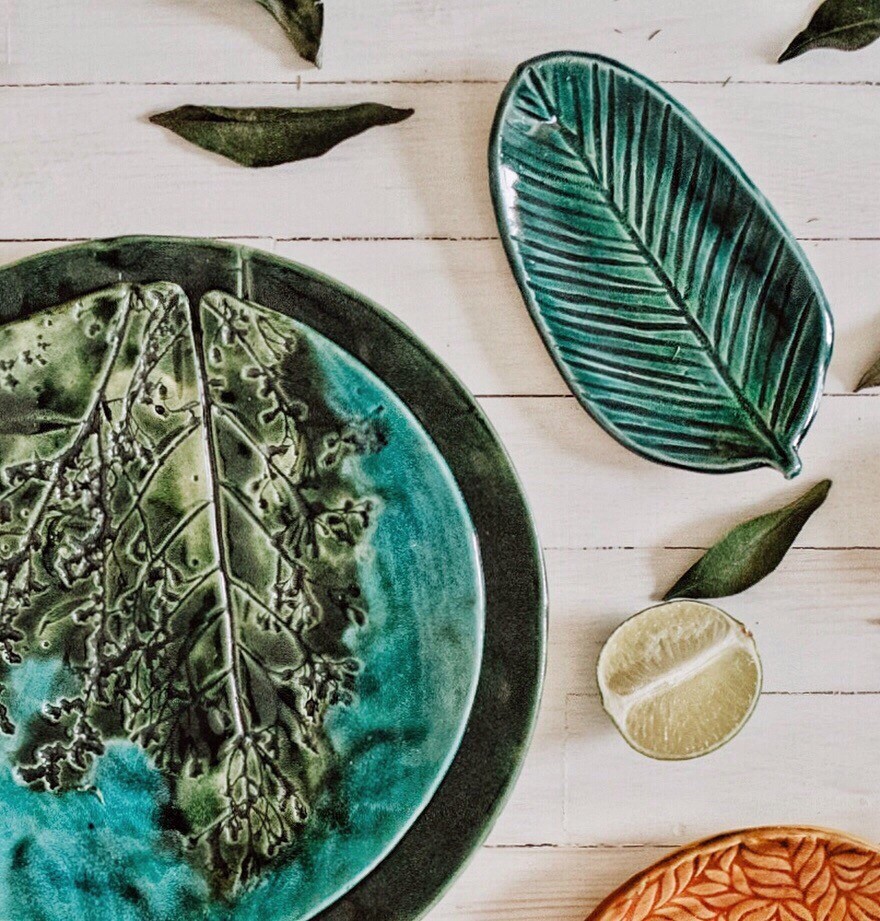 Тарелки с отпечатками фото 4